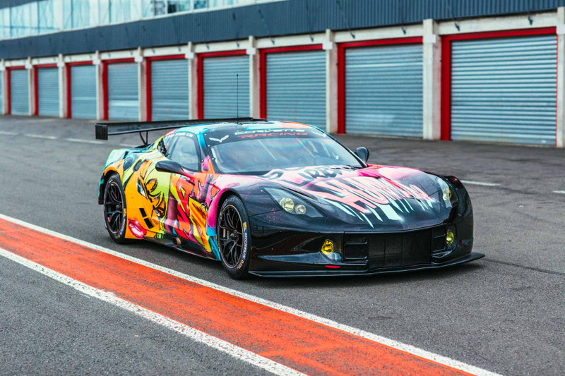 Illustration for article titled Brighten Your Afternoon With This Glorious, Glowing Corvette That'll Race At Le Mans